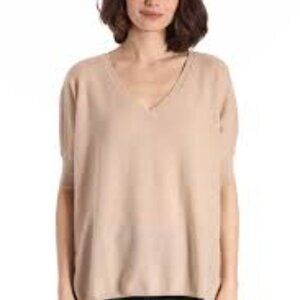 Minnie Rose cashmere v neck sweater